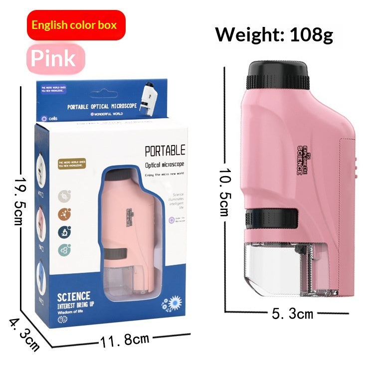 Children's Portable Microscope Toy Handheld Mini