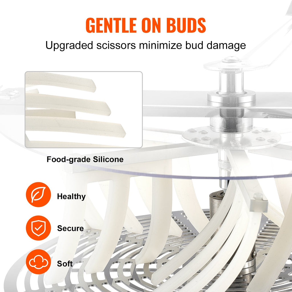 406,4 Mm Erntemaschine Manuell Trimmer Knospen Trimmer 2 Arten Von Trimmgittern Zum Schneiden Von Nassen/trockenen Pflanzen Tumble Cutter Bowl Knospenblatt Trimmer Erntemaschine Grow