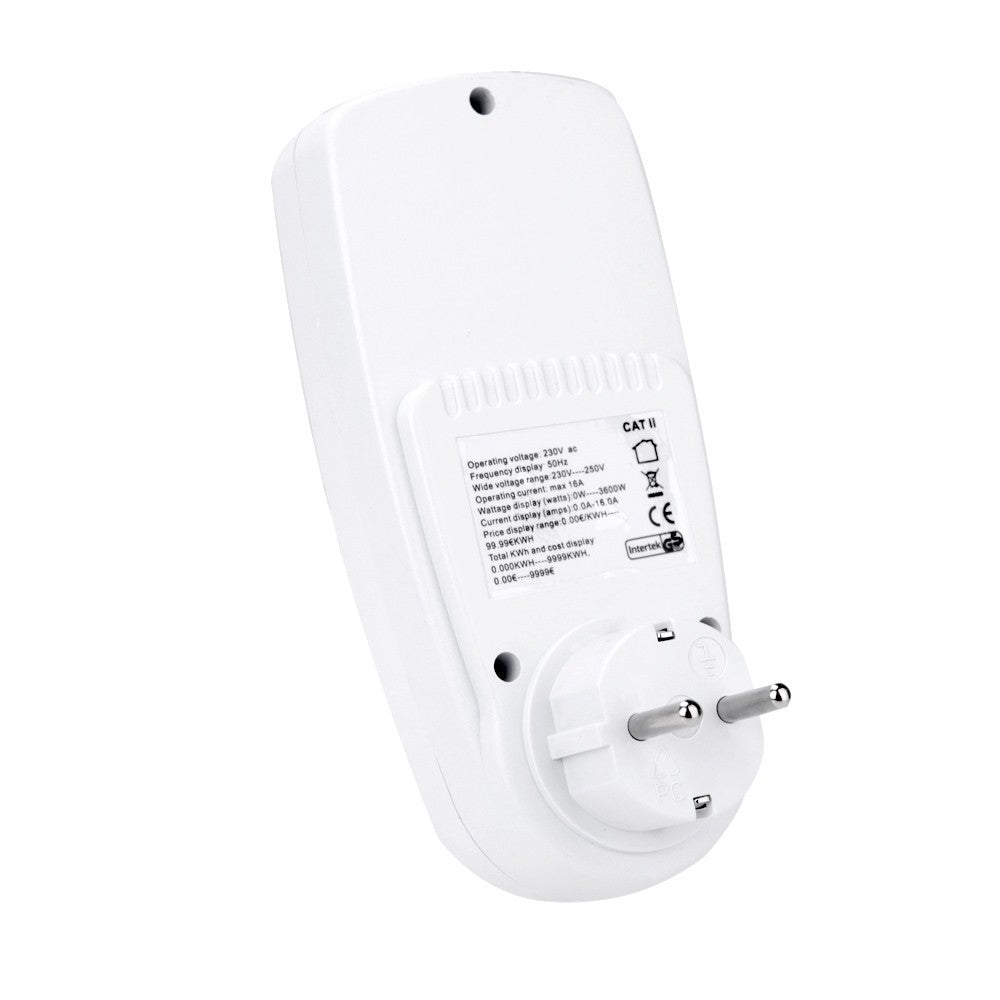 220V AC EU Digital LCD Power Meter Wattmeter Socket Wattage Kwh Energy Meter FR US UK AU BR Measuring Outlet Power Analyzer