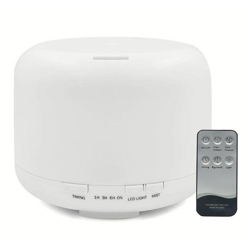 500ML Non-printed Colorful Wood Grain Ultrasonic Humidifier Household Mute