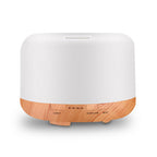 500ML Non-printed Colorful Wood Grain Ultrasonic Humidifier Household Mute