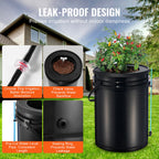 VEVOR DWC Hydroponics Grow System Deep Water Culture With Top Drip 4 Buckets
