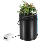 DWC Hydroponics Grow System Deep Water Culture With Top Drip 1 Bucket 5Gal