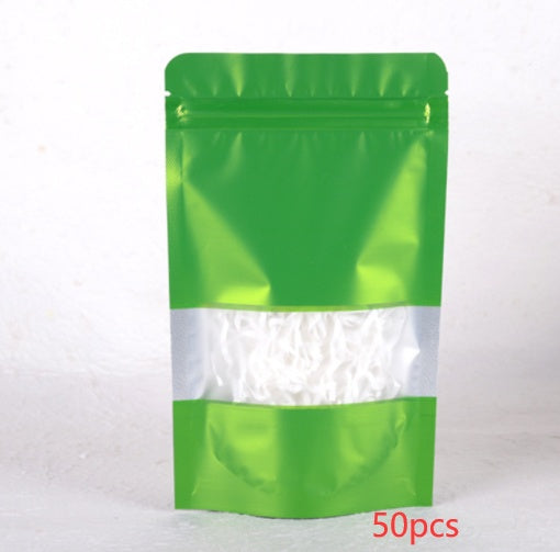 Mylar Plastic Bags Aluminum Foil With Clear Window