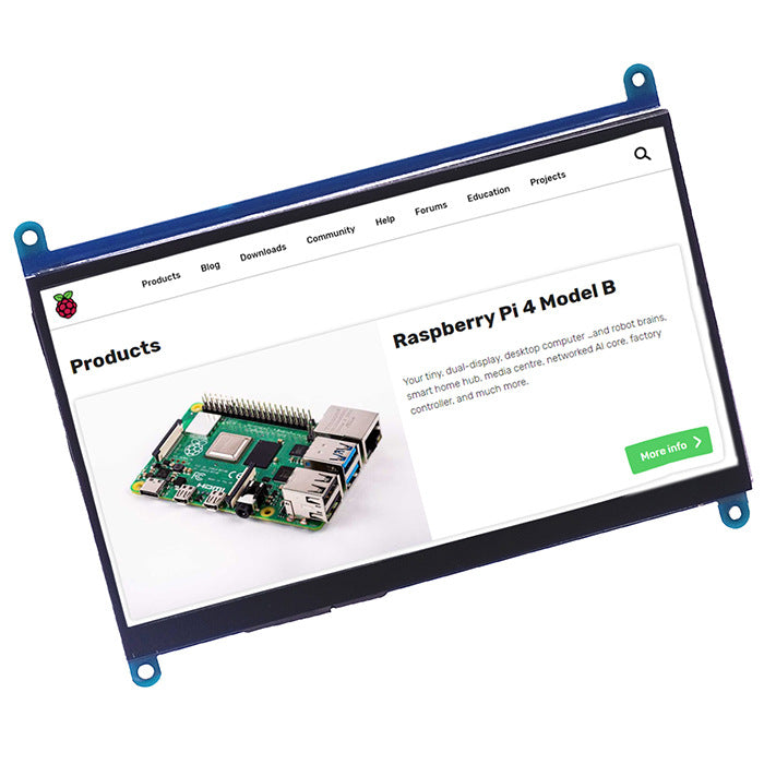 7-inch Display  Clear Raspberry Pie