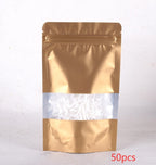 Mylar Plastic Bags Aluminum Foil With Clear Window
