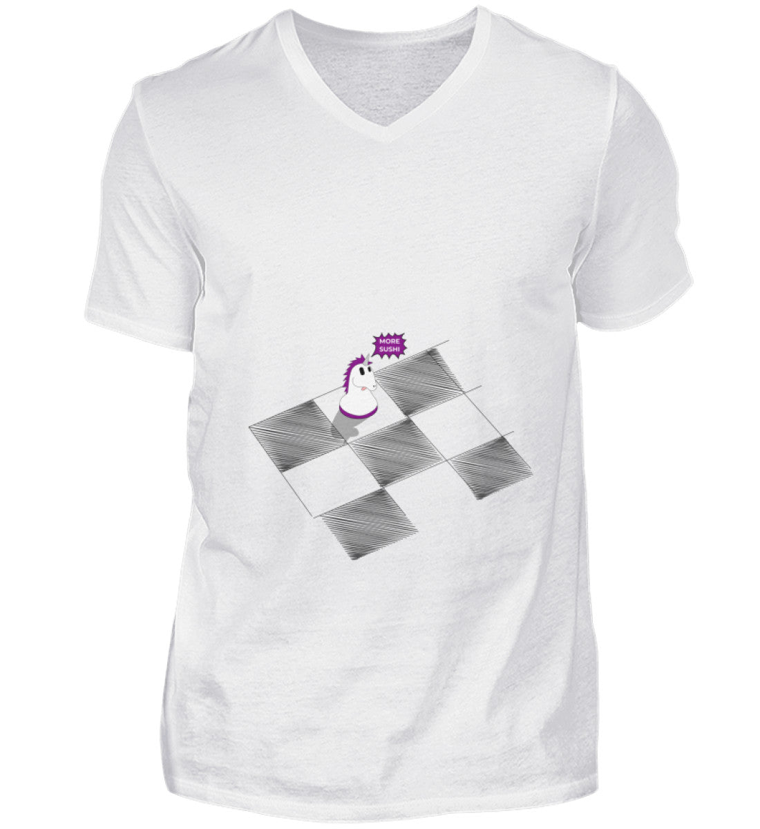 "Uni Mo Sushi" - unfuck.web3  - Herren V-Neck Shirt