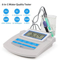 Desktop Digital Display Temperature 6-in-1 PH Meter Water Quality Tester
