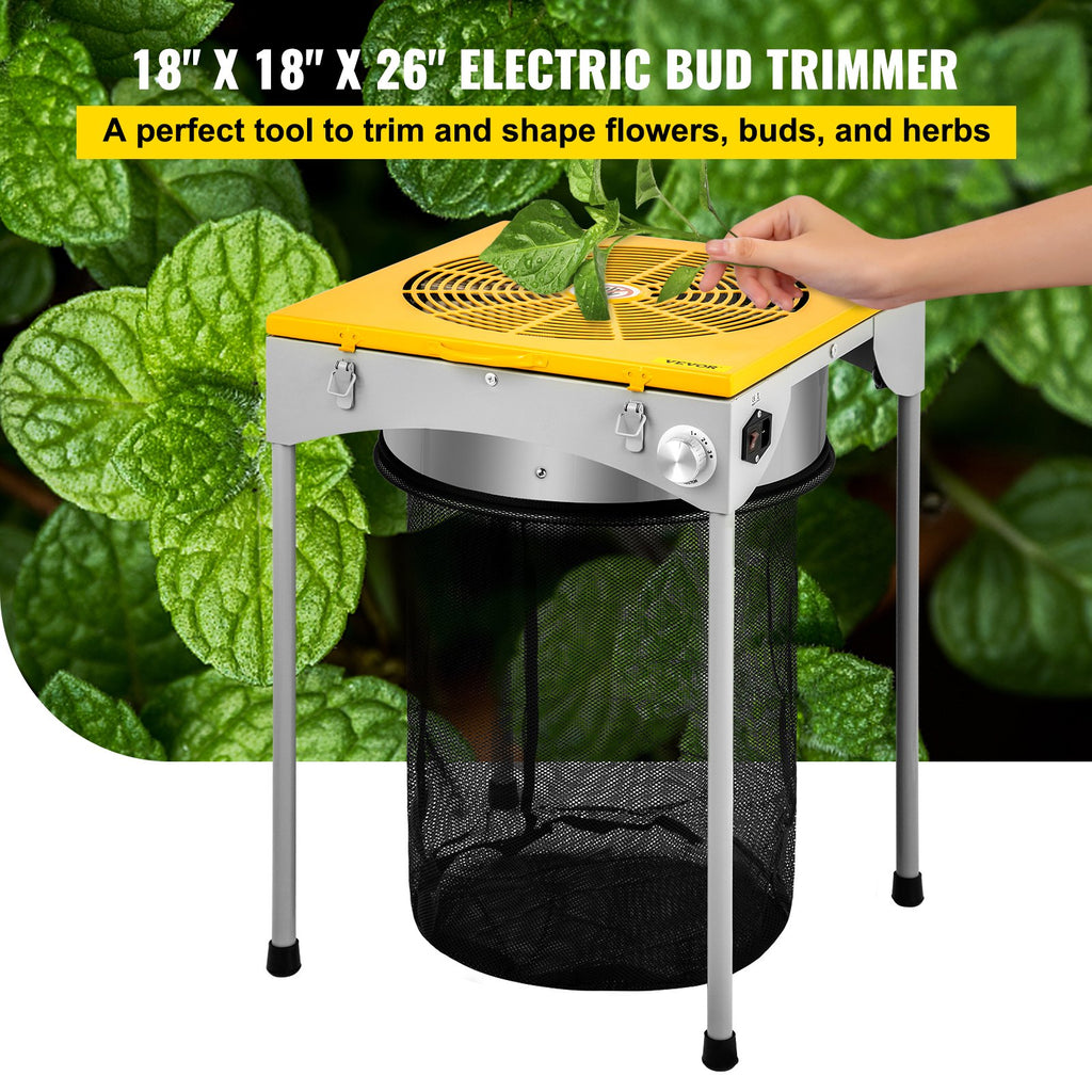 Erntemaschine Trimmer 457,2 Mm Rostfreier Stahl Blattschneider Erntemaschine Grow Geschwindigkeit Verstellbar Ernte Trimmer 50W Knospenschneider