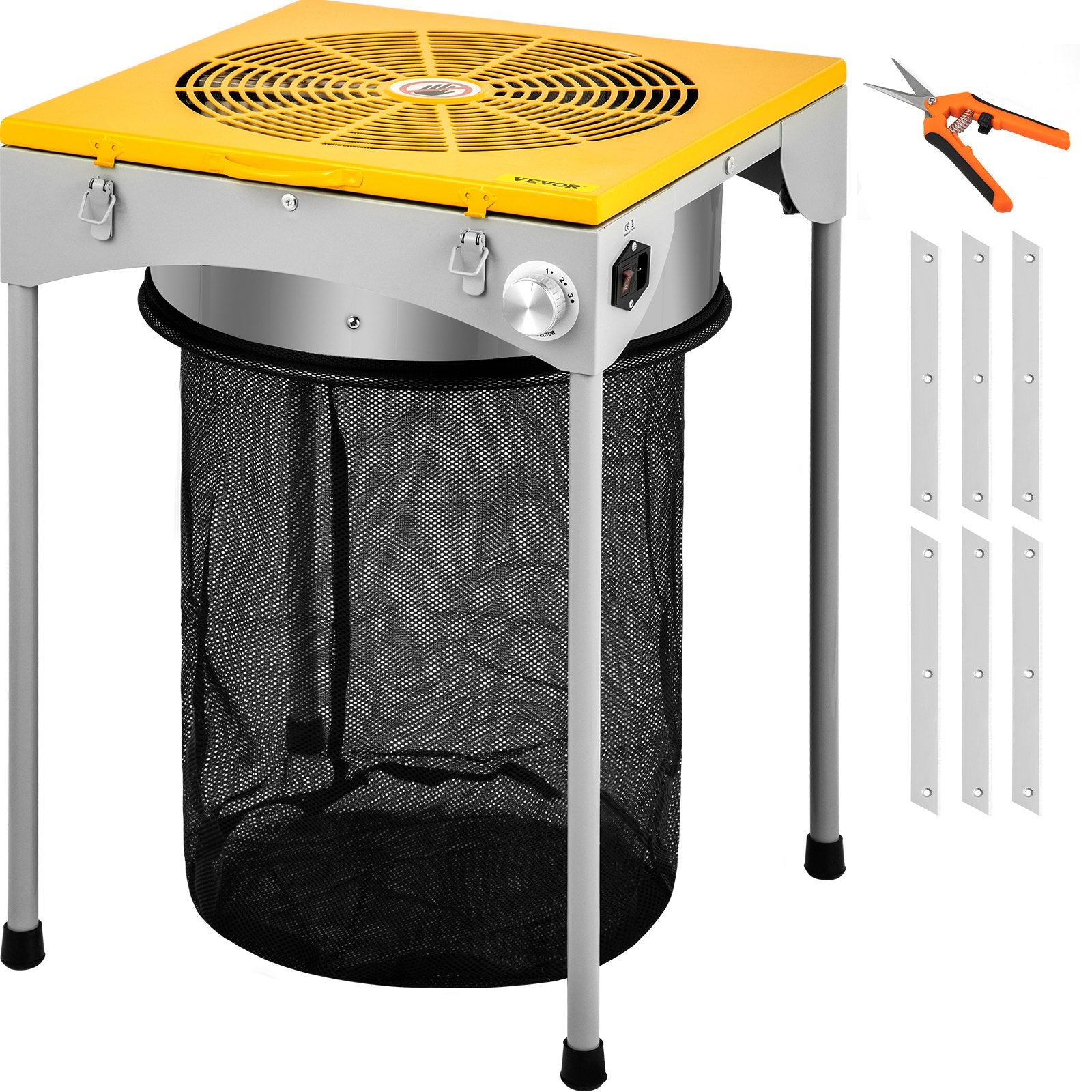 Erntemaschine Trimmer 457,2 Mm Rostfreier Stahl Blattschneider Erntemaschine Grow Geschwindigkeit Verstellbar Ernte Trimmer 50W Knospenschneider