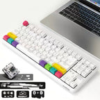 Blackmail k870t wireless Bluetooth wired dual mode mechanical keyboard 87 key RGB office game mobile phone tablet