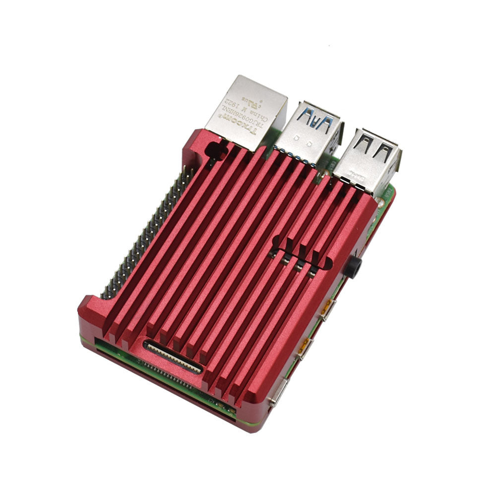 4 Generation Aluminum Alloy Cooling Shell Raspberry Pi4 Motherboard Protective Case Accessory