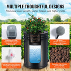 VEVOR DWC Hydroponics Grow System Deep Water Culture With Top Drip 4 Buckets