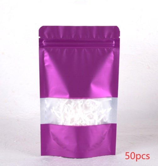 Mylar Plastic Bags Aluminum Foil With Clear Window
