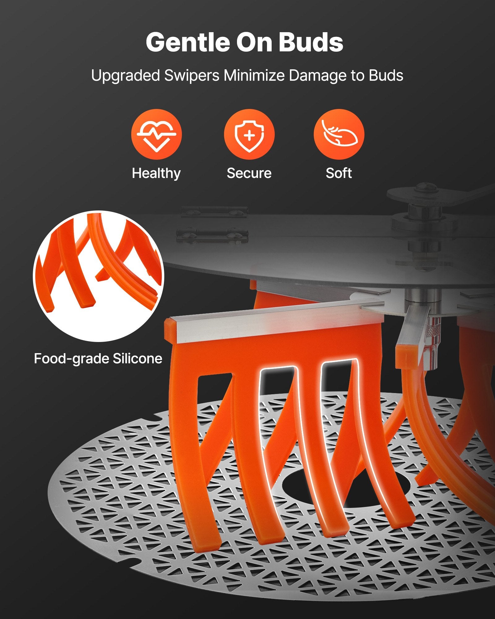 Manual Bud Leaf Trimmer, 16 In Reaper Bowl Bud Trimmer With Stainless Steel Blades, Visual Cutting, Wet & Dry Hydroponic Cutting Machine With Tray, Twisted Spin Cut For Plant Buds Flowers