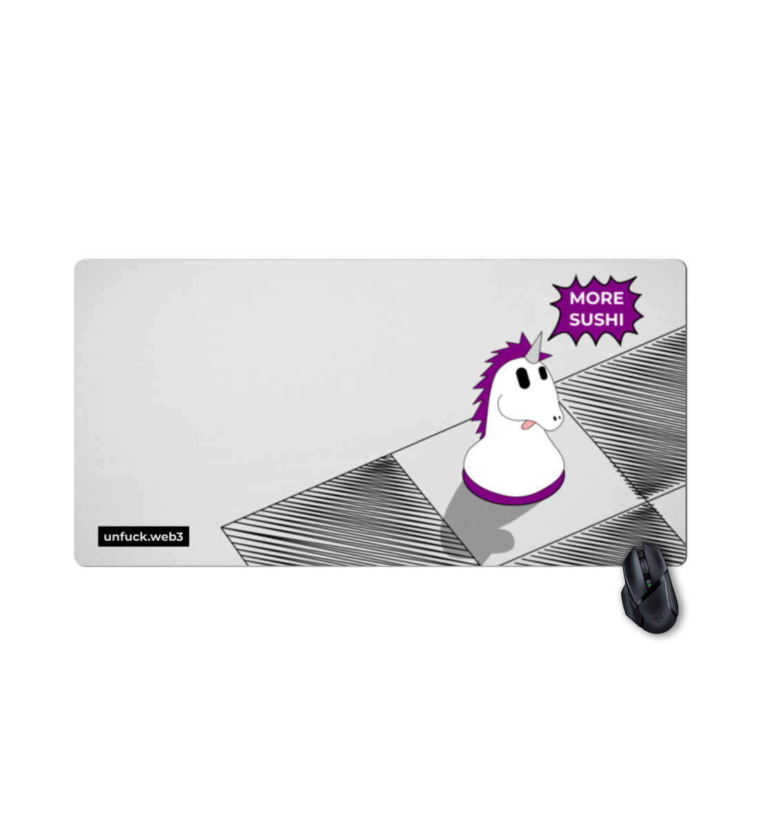 "Uni mo Sushi"  - Gaming Mousepad Large